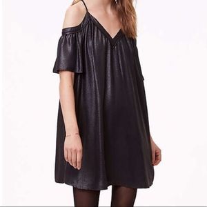 LOFT Cold-Shoulder Cami Swing Dress